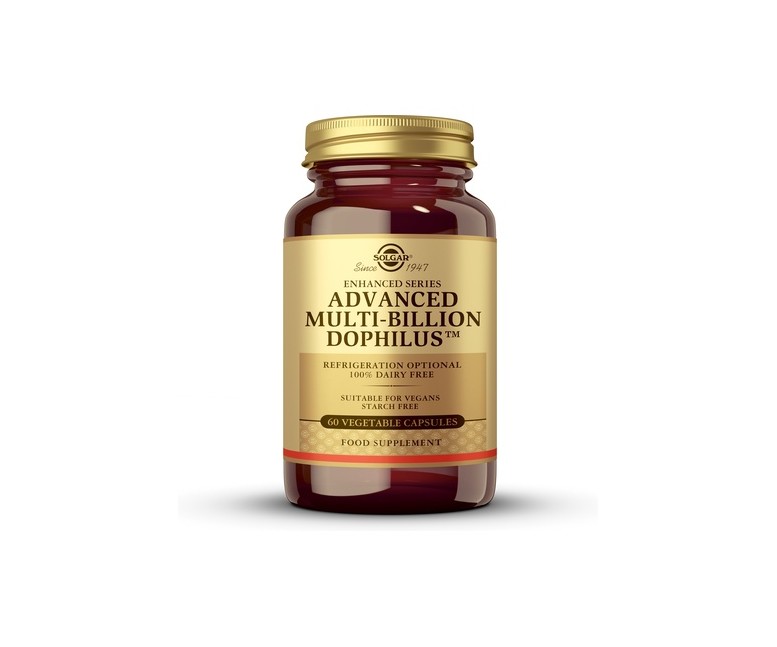 Multi Billion Dophilus Avanzado probiótico vegano 60 cápsulas vegetales Solgar