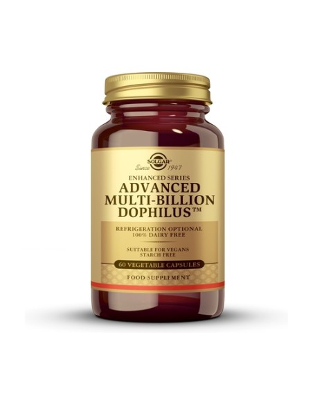 Multi Billion Dophilus Avanzado probiótico vegano 60 cápsulas vegetales Solgar