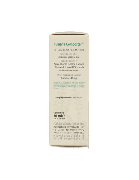 Fumaria Composta 10 ml Forza Vitale