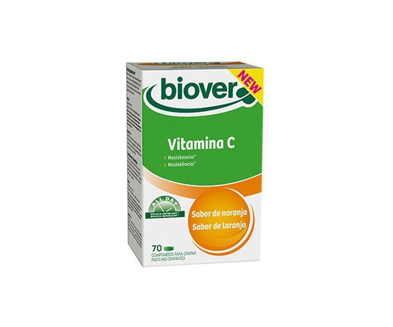 Vitamina c limón masticables 70 comprimidos Biover