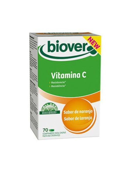 Vitamina c limón masticables 70 comprimidos Biover