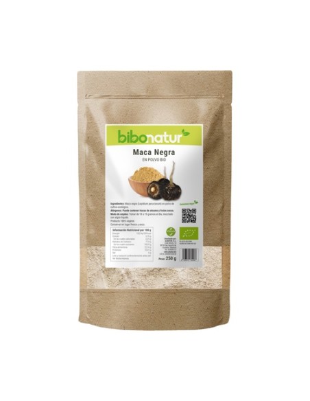Maca negra en polvo Eco 250 g de polvo Bibonatur