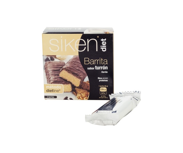 Barrita de Turrón 5 barritas de 36g Siken