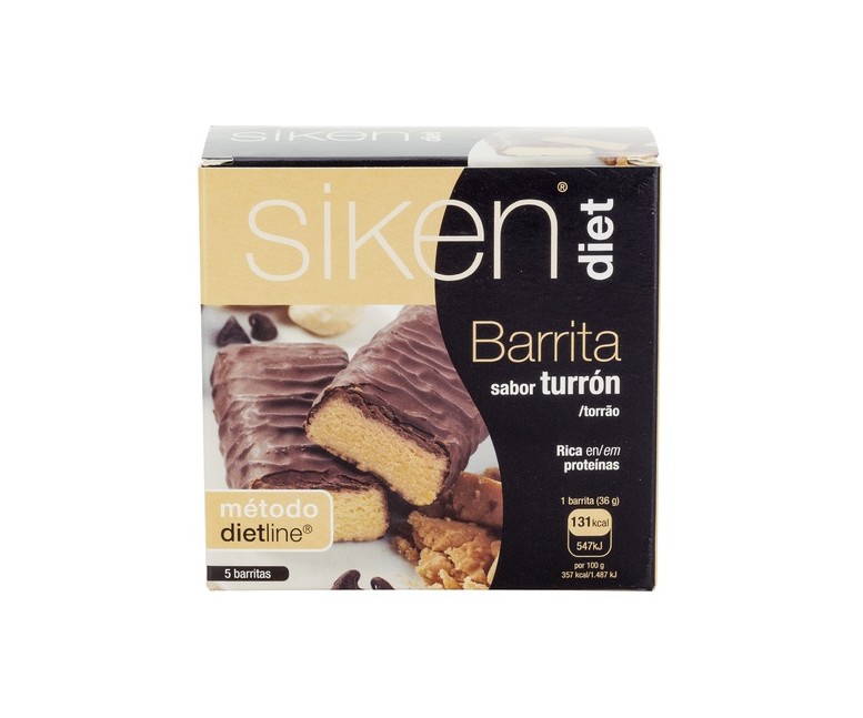 Barrita de Turrón 5 barritas de 36g Siken