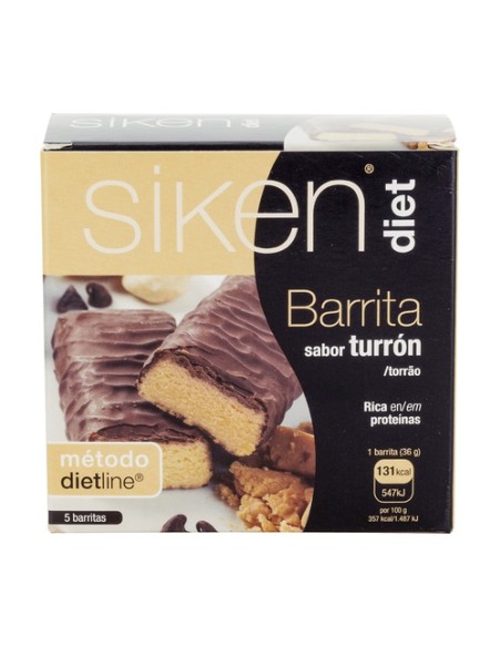Barrita de Turrón 5 barritas de 36g Siken
