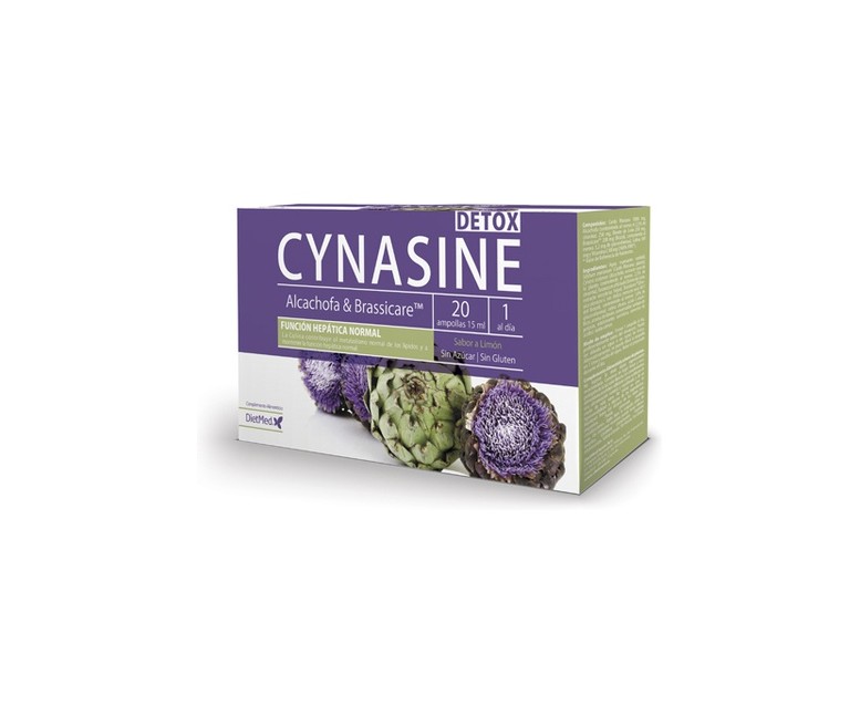 Cynasine Detox 20 ampollas de 15ml (Limón) Dietmed
