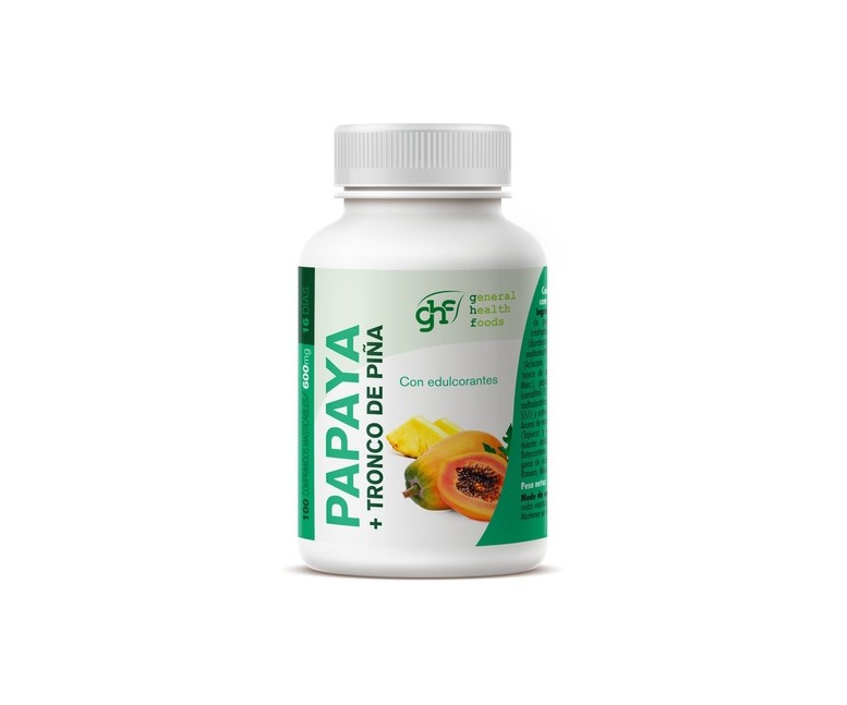 Papaya 600mg 100 comprimidos de 600mg GHF