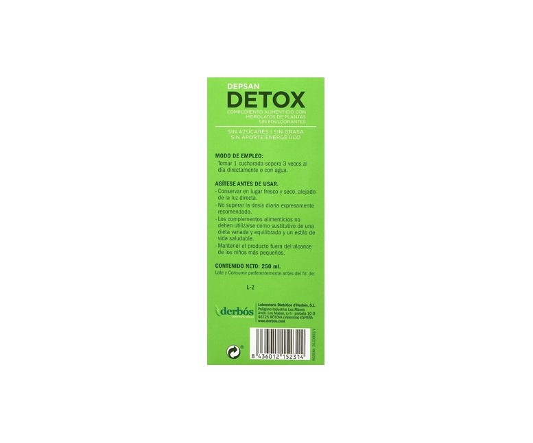 Depsan détox 250 ml Derbós