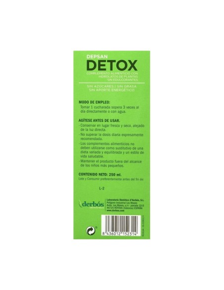 Depsan détox 250 ml Derbós