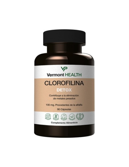 Clorofilina 90 cápsulas de 100mg Vermont Health
