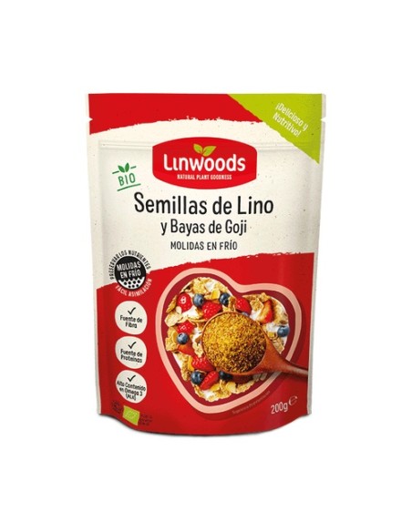 Semillas de Lino y Bayas Goji Molidas Bio 200 g Linwoods