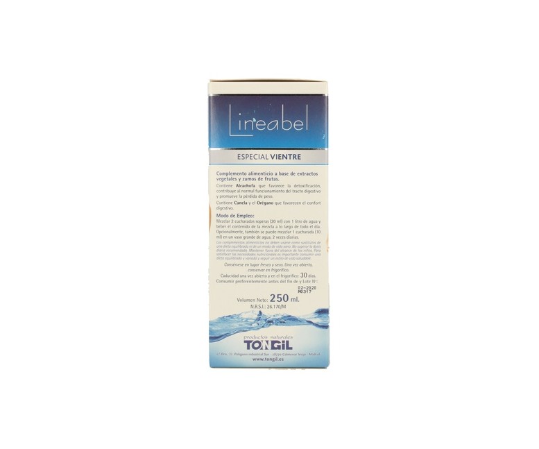 Aktidrenal vientre plano - lineabel 250 ml Tongil