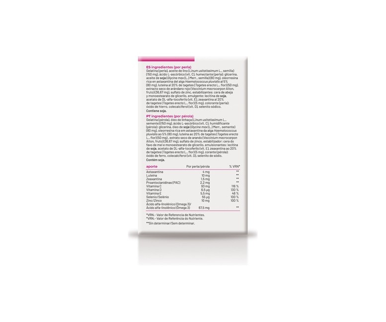Astaxansor - Protector Ocular con Astaxantina 30 perlas de 790mg (790mg) Soria Natural