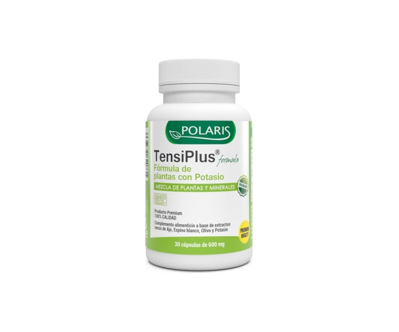 Tensiplus Ajo y Espino Blanco 30 cápsulas de 600mg Polaris Formula