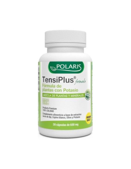Tensiplus Ajo y Espino Blanco 30 cápsulas de 600mg Polaris Formula