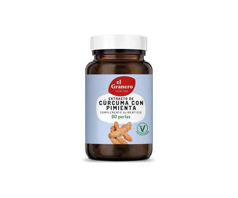 Extracto de Cúrcuma y Pimienta 60 cápsulas (430mg) El Granero Integral