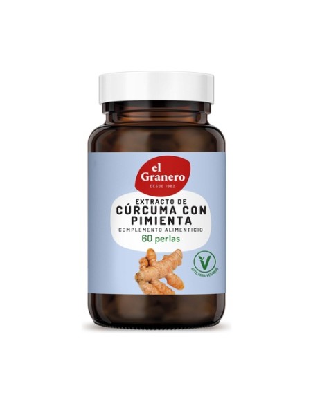 Extracto de Cúrcuma y Pimienta 60 cápsulas (430mg) El Granero Integral