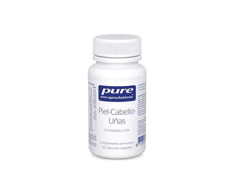 Piel-Cabello-Uñas 60 cápsulas Pure Encapsulations