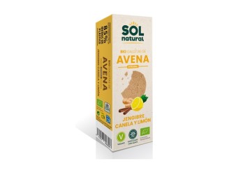 Galletas de avena con jengibre, canela y limón Bio