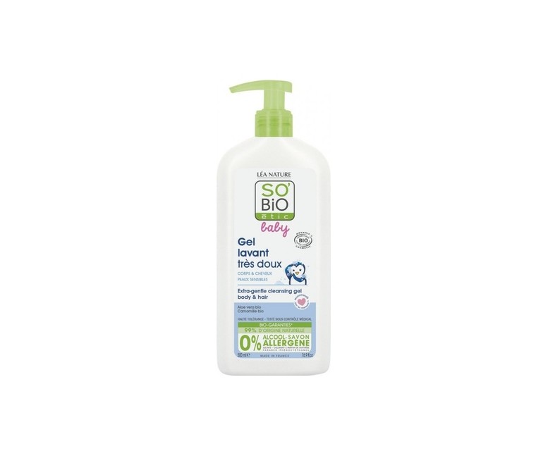 Gel limpiador extra suave bebé 500 ml de gel So'Bio