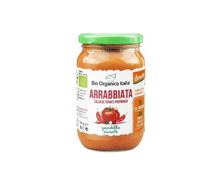 Salsa tomate arrabbiata 325 ml Bio Organica Italia