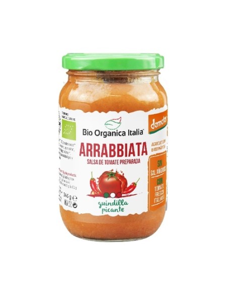 Salsa tomate arrabbiata 325 ml Bio Organica Italia
