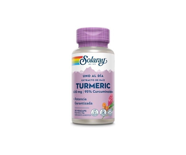 Turmeric 30 cápsulas vegetales Solaray