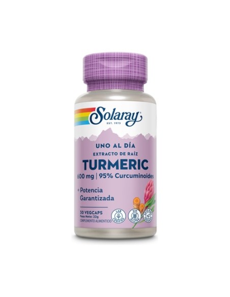 Turmeric 30 cápsulas vegetales Solaray