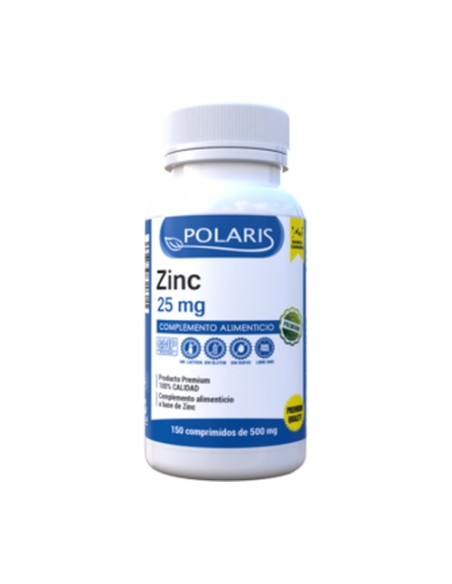 Zinc 25 mg 150 comprimidos de 25mg Polaris Formula