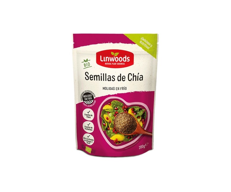 Semillas de chía Molidas Bio 200 g Linwoods