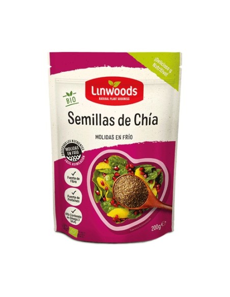 Semillas de chía Molidas Bio 200 g Linwoods