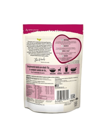 Semillas de chía Molidas Bio 200 g Linwoods