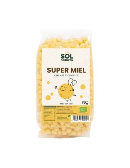 Cereales bolitas de maíz súper miel 250 g (Miel) Sol Natural
