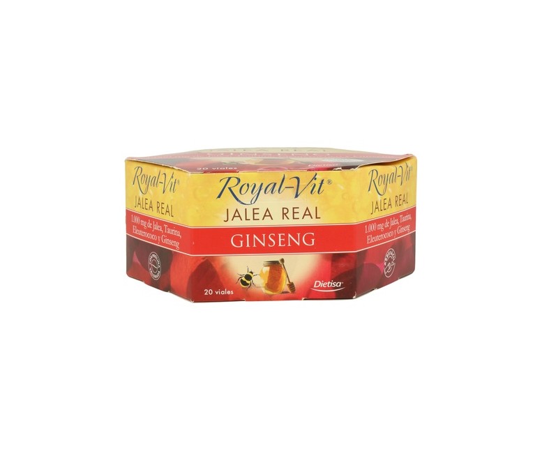 Jalea Real Royal Vit Ginseng 1000Mg 20 ampollas Dietisa