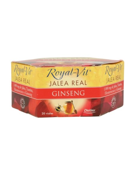 Jalea Real Royal Vit Ginseng 1000Mg 20 ampollas Dietisa
