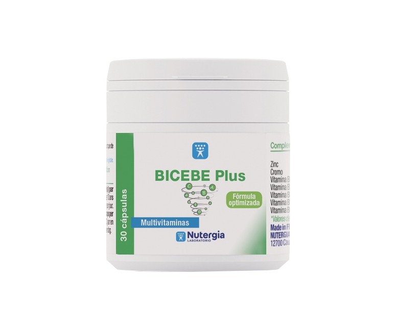 Bicebe plus multivitamínas 30 cápsulas Nutergia