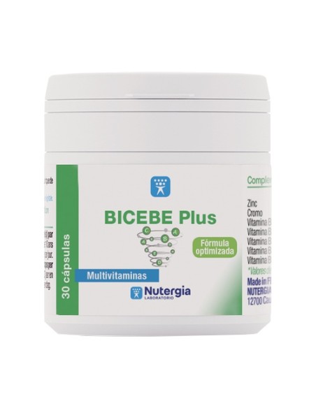 Bicebe plus multivitamínas 30 cápsulas Nutergia