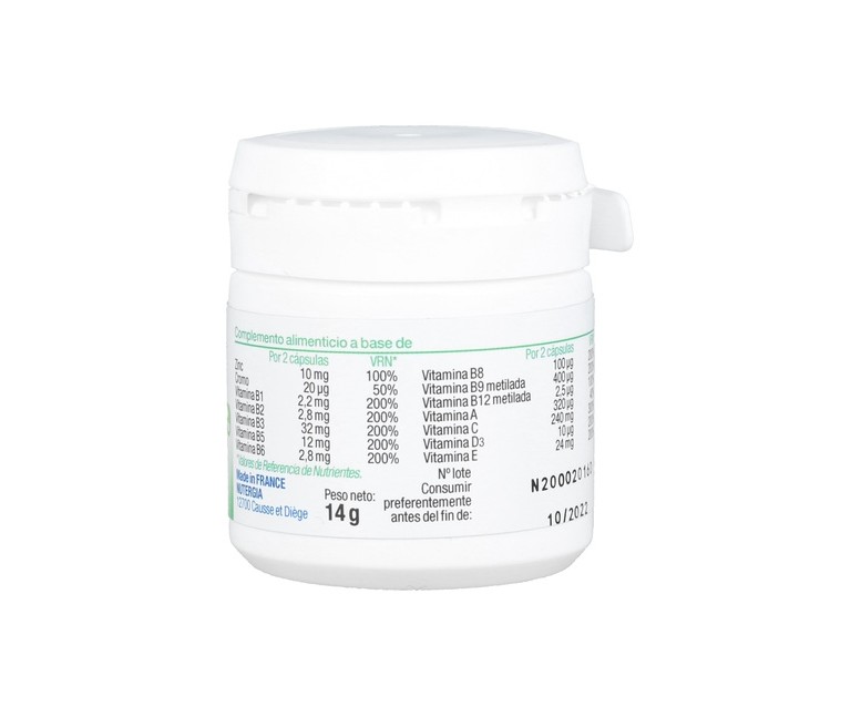 Bicebe plus multivitamínas 30 cápsulas Nutergia