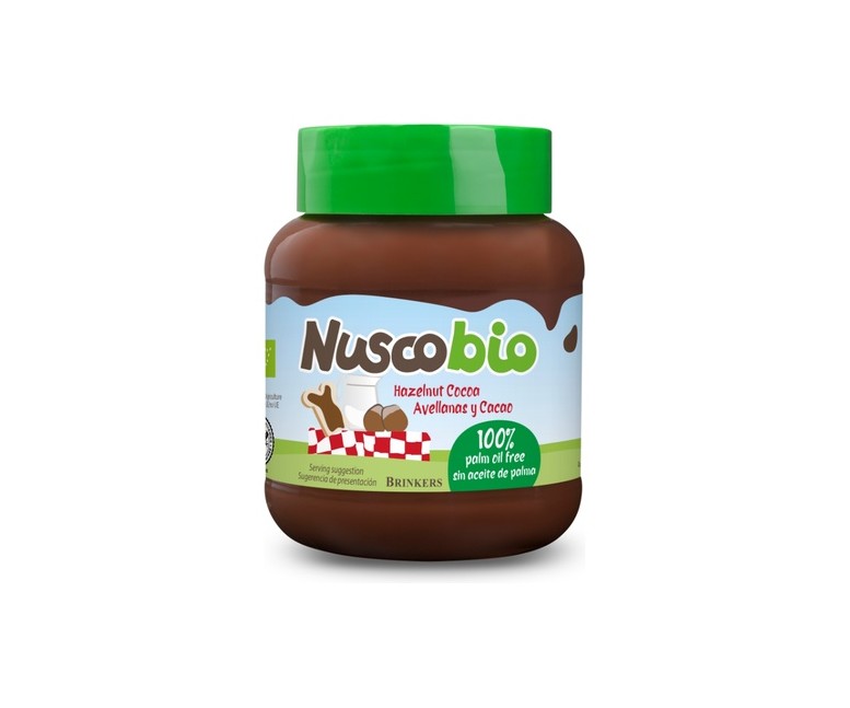 Crema de Chocolate y Avellanas 400 g Nuscobio