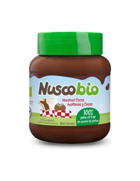 Crema de Chocolate y Avellanas 400 g Nuscobio