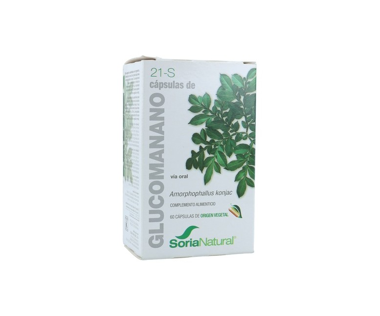 21-S Glucomanano 60 cápsulas vegetales Soria Natural