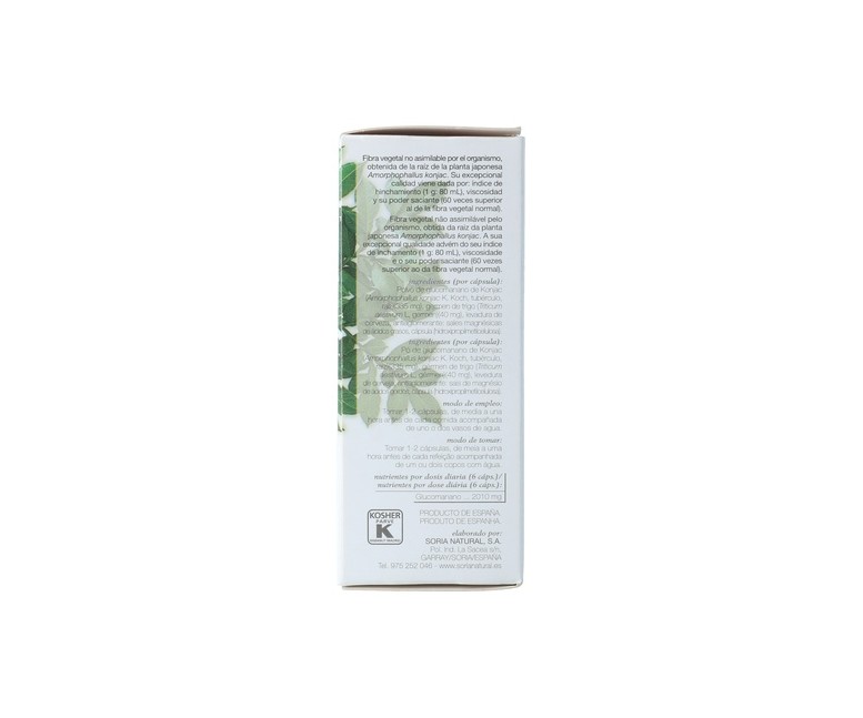 21-S Glucomanano 60 cápsulas vegetales Soria Natural