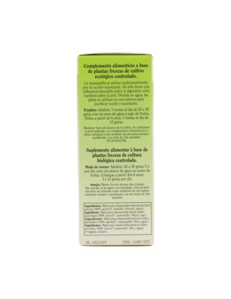 Matricaria Chamomilla (Manzanilla) 50 ml Biover