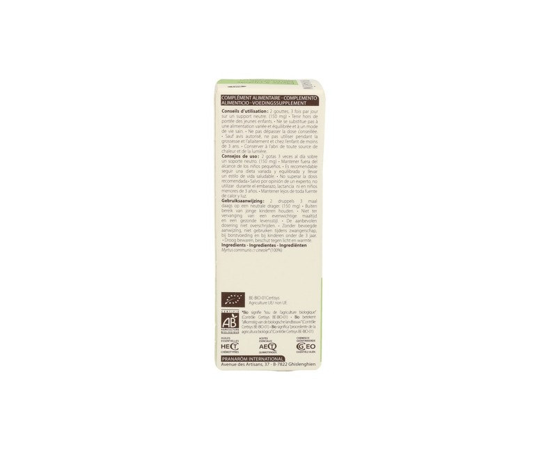 Aceite esencial de Mirto Verde 5 ml de aceite esencial Pranarom