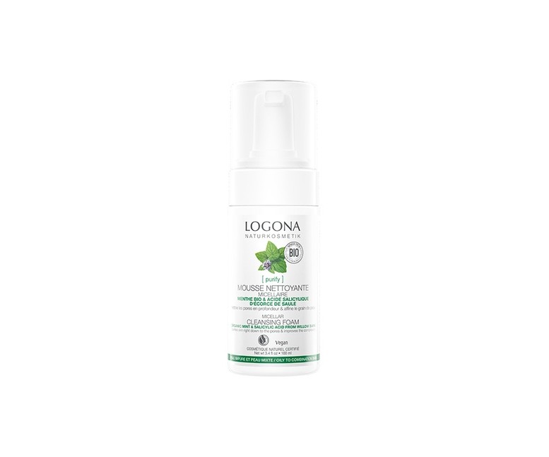 Espuma Limpiadora Menta & Ácido Salicilico Micelar 100 ml Logona
