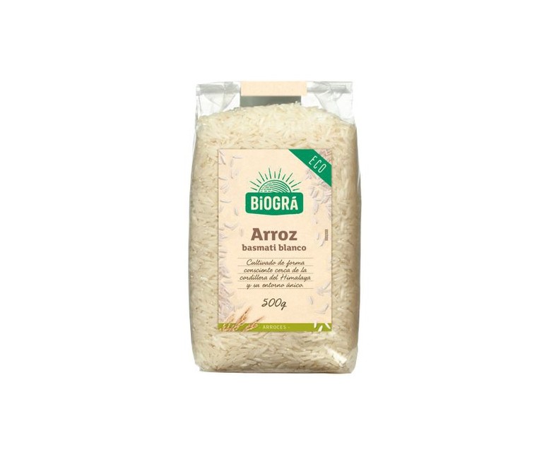 Arroz Basmati Blanco 500 g Biográ