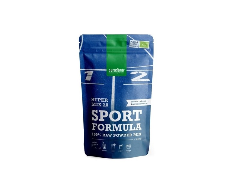 Super mix sport formula 250 g de polvo (Cacao) Purasana