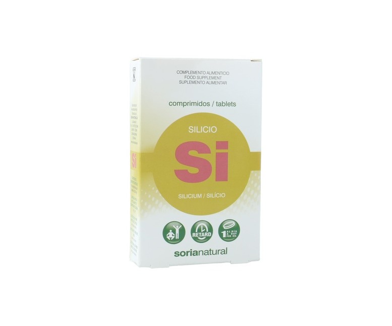 Silicio liberación sostenida 24 comprimidos de 200mg Soria Natural