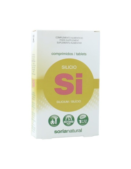 Silicio liberación sostenida 24 comprimidos de 200mg Soria Natural