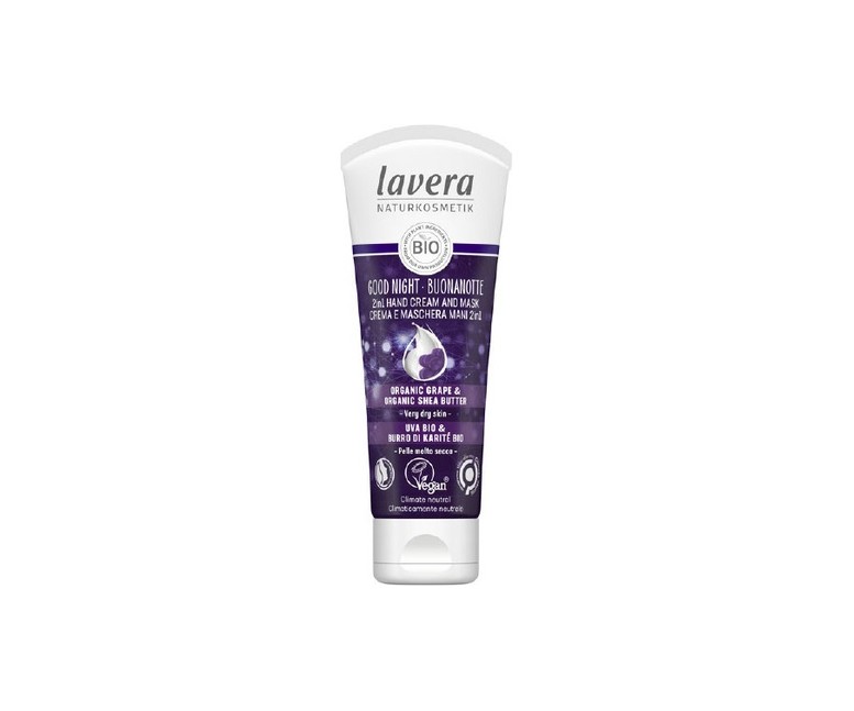 Crema manos y mascarilla buenas noches 75 ml de crema Lavera